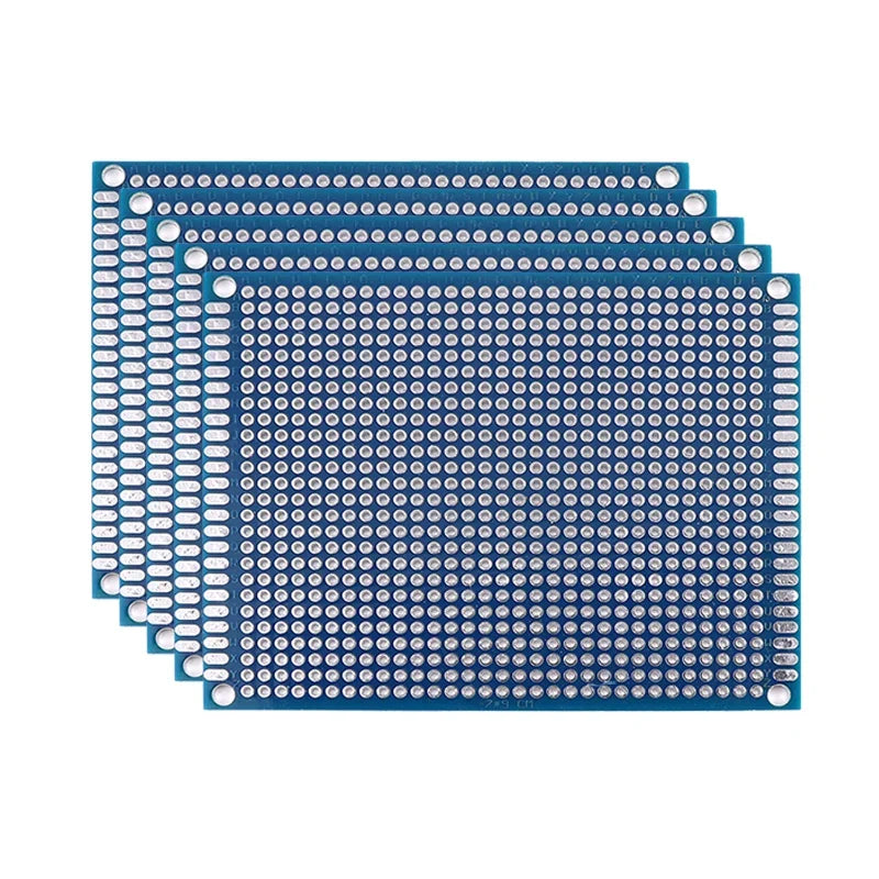 PCB Prototype Boards - Double Sided Blue Circuit Boards for DIY Soldering Projects 5-10PCS
