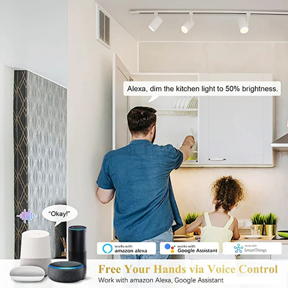 Ewelink GU10 Zigbee Smart LED Bulbs | WiFi RGB CW WW Light Bulb | Works with Alexa, Google, Yandex, SmartThings