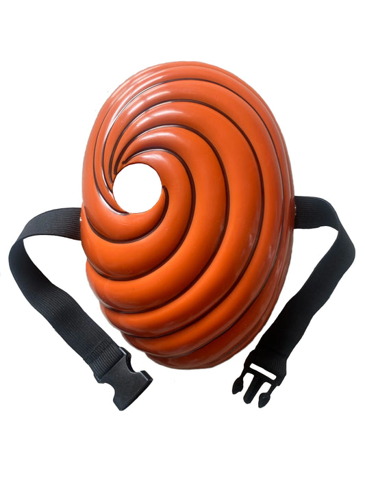 Japan Anime Tobi Obito Akatsuki Ninja Cosplay Mask – Full Face Resin Party Mask for Unisex