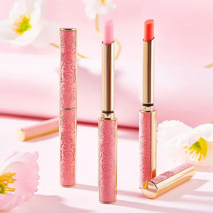 Honey Peach Magic Color Lipstick – Temperature-Change Moisturizing Lip Balm, Nourishing & Long-Lasting Bright Lip Makeup