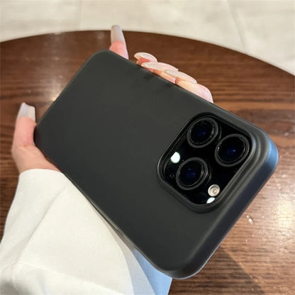 Soft Matte Transparent Candy Phone Case for iPhone 11–17 Pro Max - Shockproof Silicone Bumper Cover