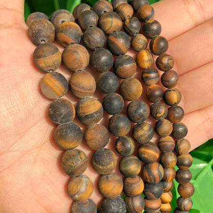 Natural Flame Stone Beads - Yooperlite & Fire Sodalite Loose Spacer Beads for DIY Bracelets and Necklaces
