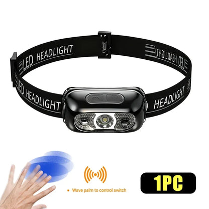Powerful LED Headlamp 250LM - IPX4 Waterproof Rechargeable XPE Flashlight for Camping, Fishing & Hiking