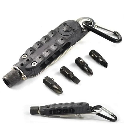Multifunctional Mini Screwdriver - Portable EDC Keychain Steel Repair Tool