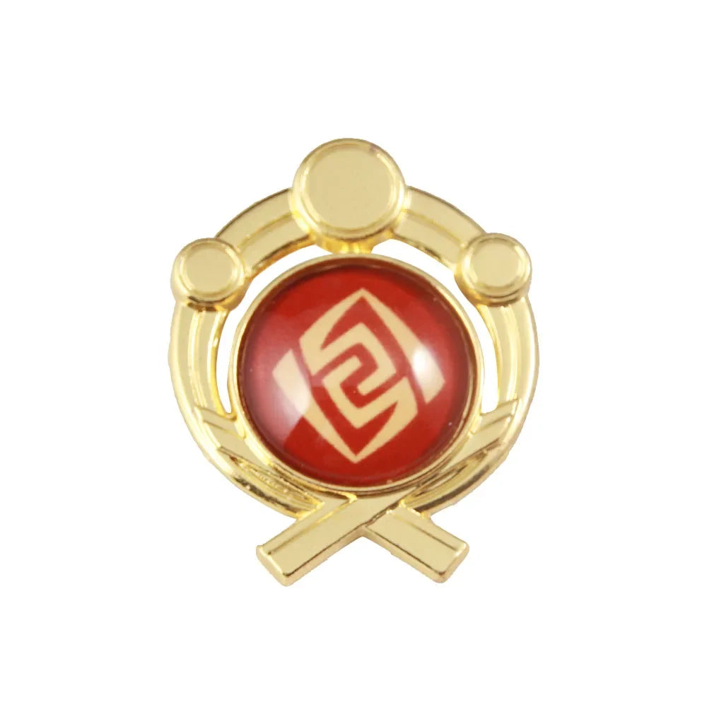Genshin Impact Sumeru Vision Pins - Anime Character Element Badge Lapel Brooch Collectible Accessories