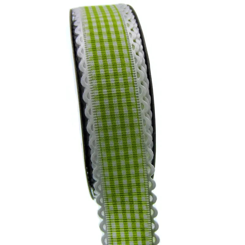 Polka Dot Lace Ribbon Roll - 20 Yards 1 Inch DIY Craft, Gift Wrapping & Scrapbooking Decoration Fabric