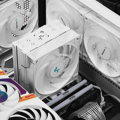 DEEPCOOL AG400 ARGB CPU Air Cooler – 4 Heat Pipes PWM 220W TDP Radiator for Intel LGA1700/1200/115X & AMD AM4/AM5 High Performance Cooling Fan