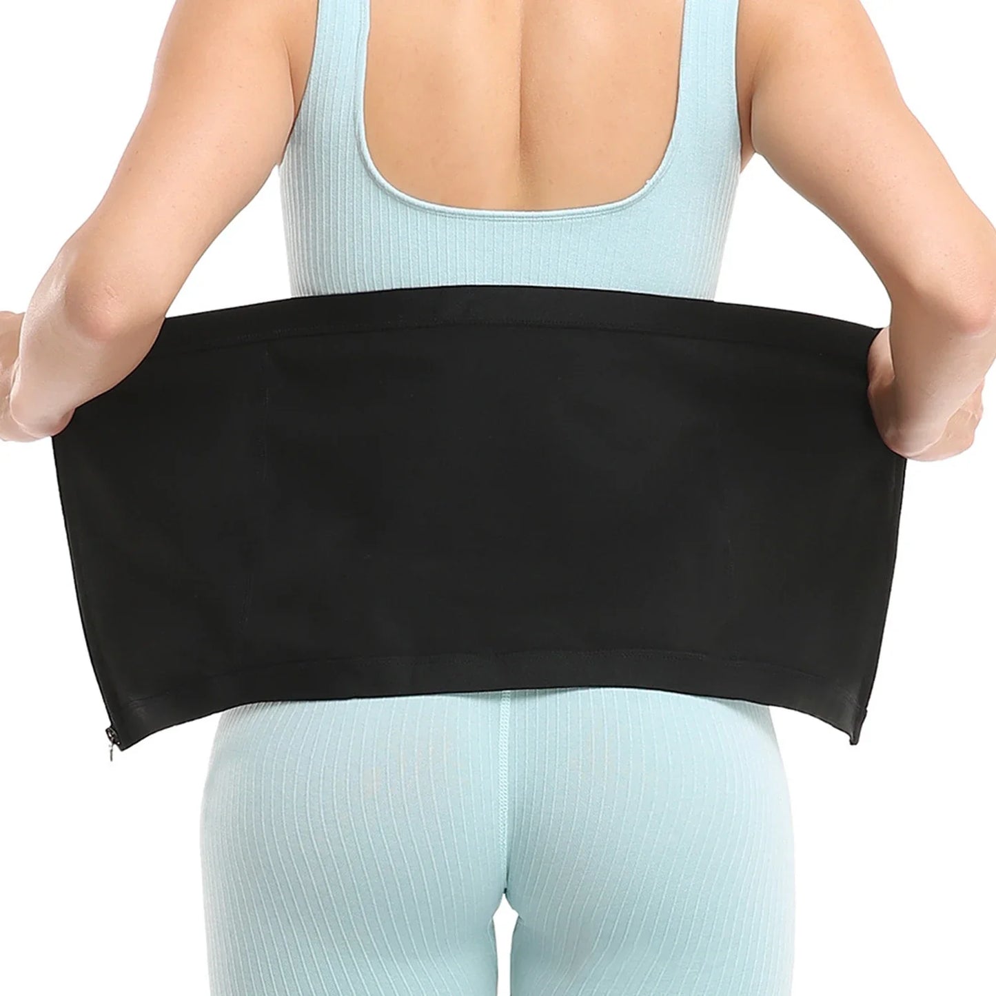 1pc Zipper Waist Slimming Belt - Fat Burning, Abdomen Control, Body Shaping Fitness