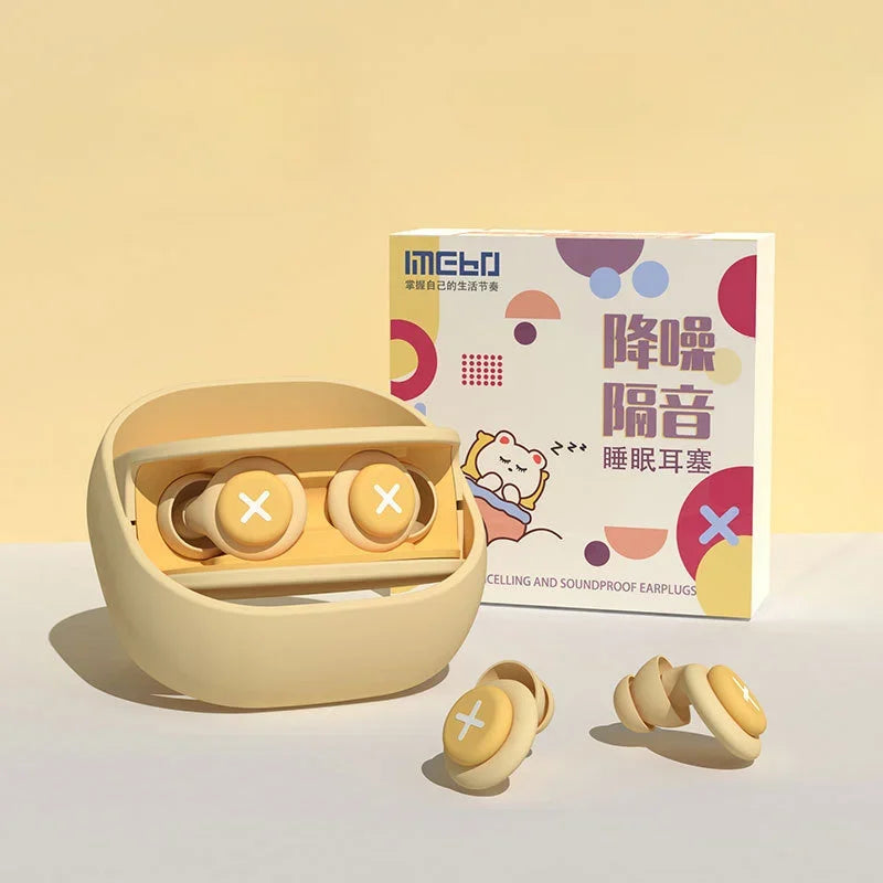 New Silicone Earplugs for Sleep – Soft Noise Cancelling, Soundproof Foam with Slow Rebound Protection