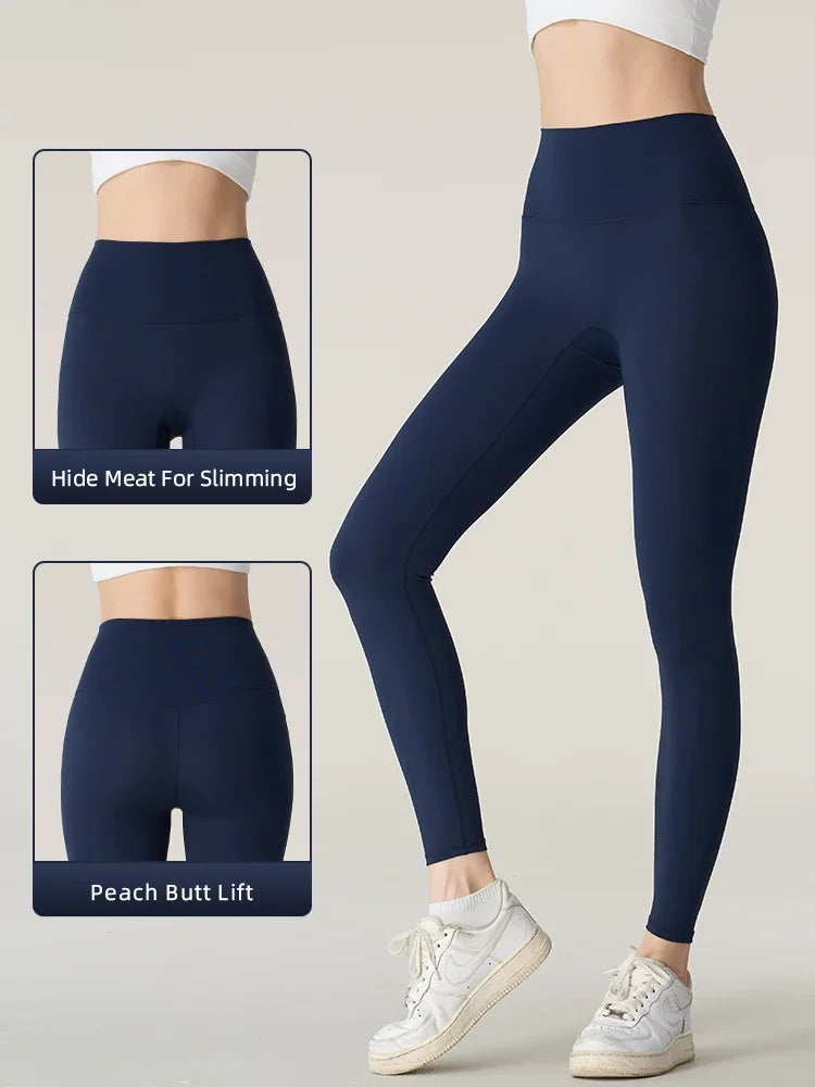 Naked Feeling Yoga Leggings for Women – High-Waisted Hip Lifting Fitness, Running & Cycling Pants