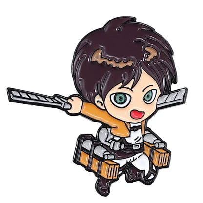 Attack on Titan Enamel Pin Badge - Anime Metal Lapel Pin for Bags, Backpacks & Fan Collectible Gift