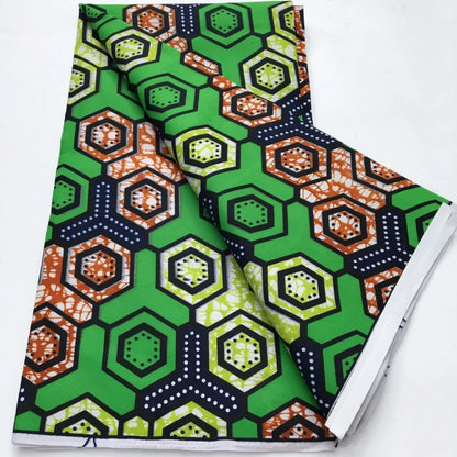African Wax Print Fabric - Nigerian Ankara Batik Dutch Fabric for Women’s Dresses & Sewing Materials