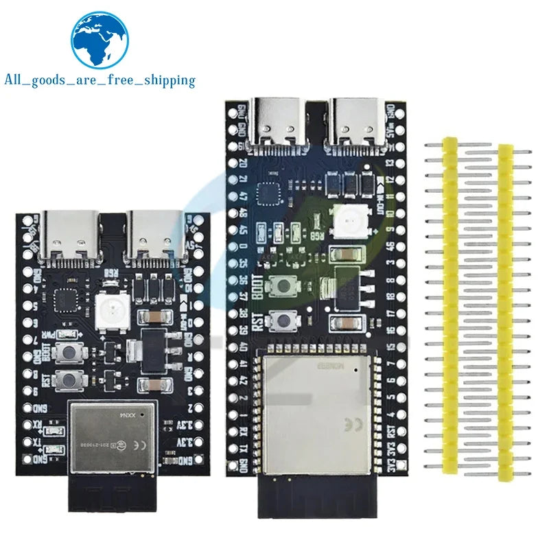 TZT ESP32 Development Board - Dual Type-C ESP32-S3 ESP32-C3 Module for Arduino & IoT Projects