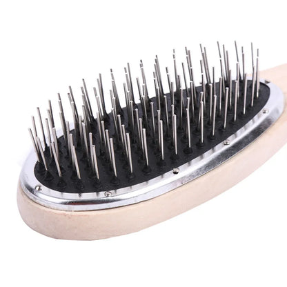 Professional Wig Brush – Anti-Static Steel Comb for Tangle-Free Hair Extensions and Training