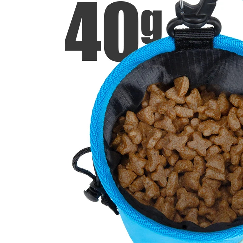 Portable Dog Training Treat Bag - Small Combination Waist Pouch for Puppy Snacks, Leash Walks & Outdoor Pet Training