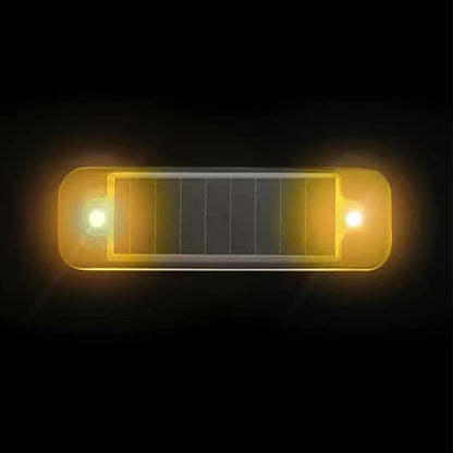 Mini LED Solar Car Warning Light - Wireless Flashing Security Dummy Alarm Lamp for Night Anti-Theft Protection