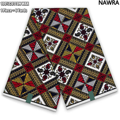 2026 African Real Wax Print Fabric - 100% Cotton Ghana Style Soft Ankara Pagne