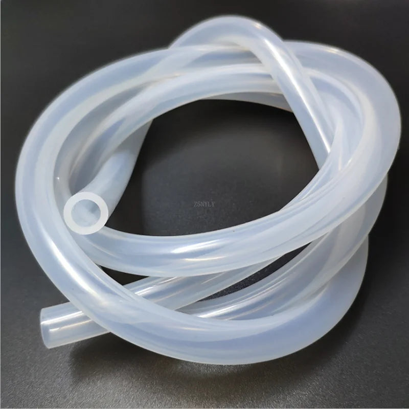 Transparent Silicone Hose Pipe - 4mm-12mm Food Grade Flexible Rubber Tubing for Aquarium, Pump, Water & Liquid Transfer