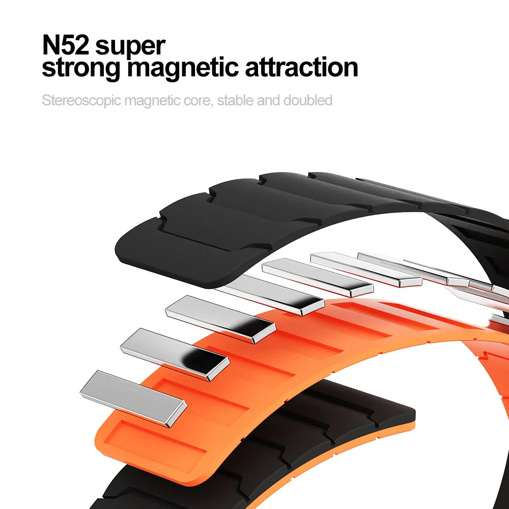 Magnetic Loop Strap for Huawei Watch – Silicone Sports Band for Fit3, Fit4 & Fit4 Pro Replacement Bracelet