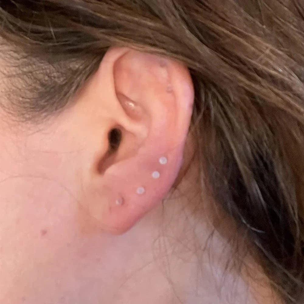 Clear Nose Rings & Studs - Plastic Piercing Retainers for Work, Sports & Healing