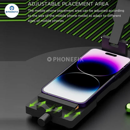 iFixes iCF6 Mobile Phone Screen Opening Fixture — Portable Adjustable LCD Clamp with Strong Suction Cup