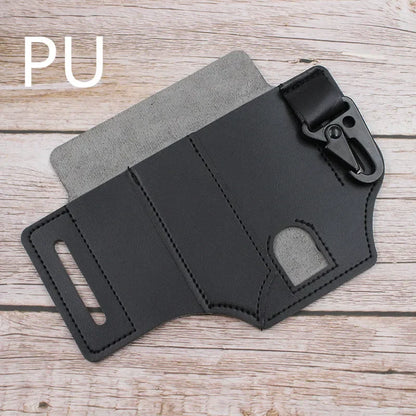 Leather Multitool Sheath - EDC Pocket Organizer Pouch for Leatherman Tools Camping Gear
