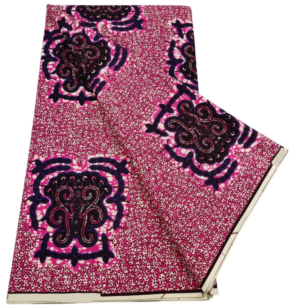 2026 African Real Wax Print Fabric - High Quality Ankara Pagne ABC