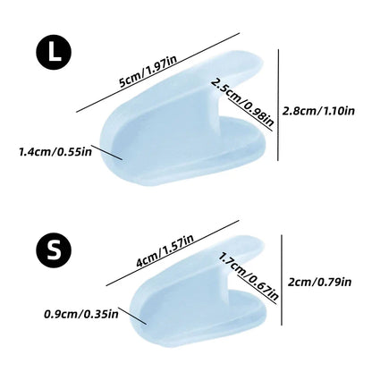 Gel Toe Separators for Bunion Relief - Silicone Hallux Valgus Corrector & Toe Straightener