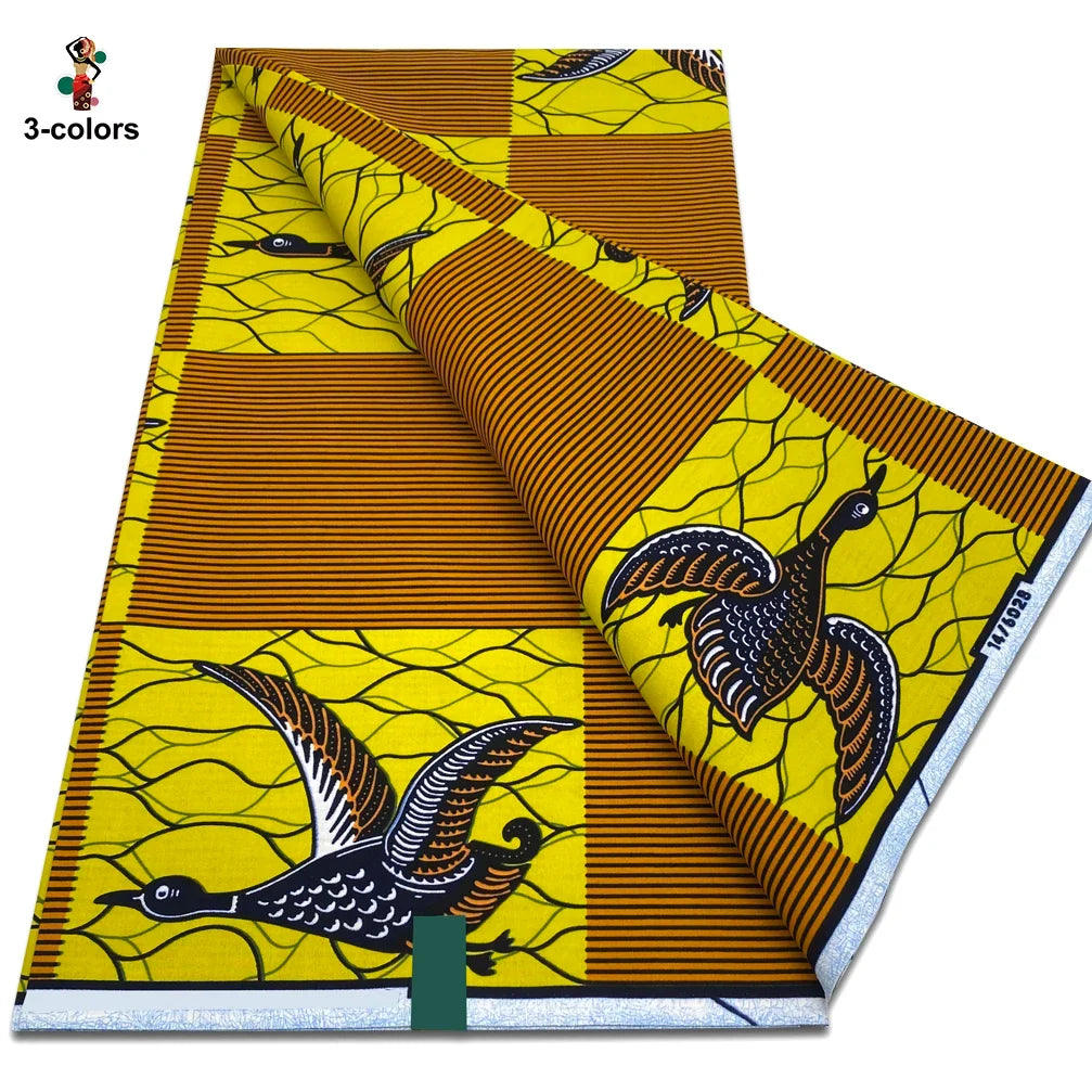 2026 African Ankara Wax Print Fabric - 100% Cotton Soft Dutch Hollandais Pagne for Dresses