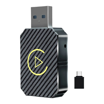 Wireless CarPlay & Android Auto Adapter — 2-in-1 Smart Mini Car AI Box with BT Wireless USB Dongle for OEM