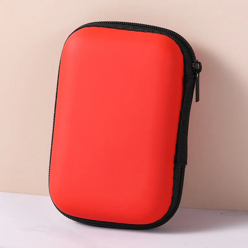Portable Travel Cable Organizer Bag – Zipper Storage Case for Earphones & Electronic Accessories