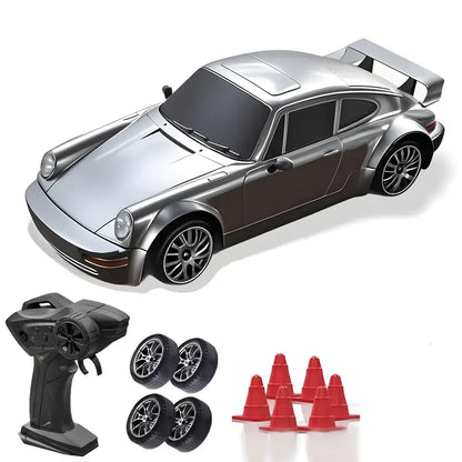 1:24 4WD RC Drift Car – High-Speed 20KM/H Remote Control Racing Toy with Turbo, 2-Speed & LED Lights for Kids & Adults