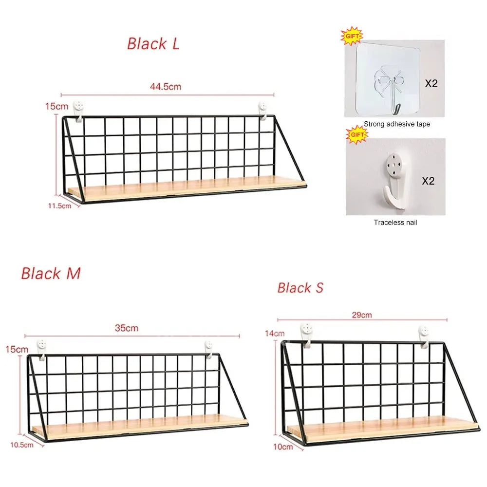 Wooden Hanging Spice Rack – Wall-Mounted Kitchen Organizer for Jars, Seasoning & Accessories
