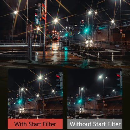 Lightdow 6 Line Star Lens Filter – Available in Sizes 49mm 52 55 58 62 67 72 77 82mm for Canon, Nikon, Sony DSLR Cameras