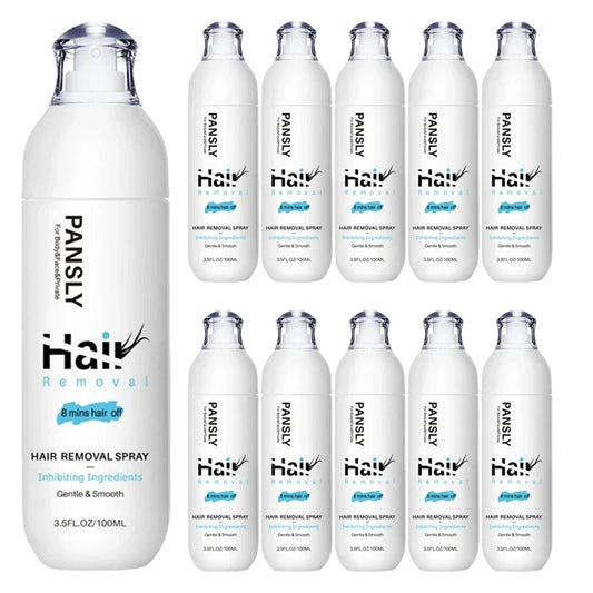 100ML Hair Removal Spray - Painless Hair Reduction Treatment for Smooth Skin and Hair Growth Inhibition