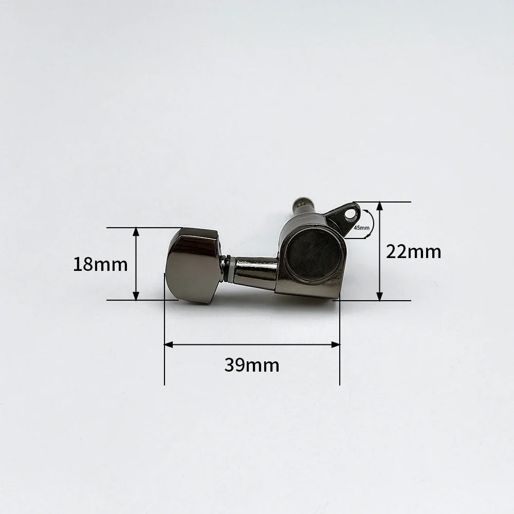6PCS Locking Guitar Tuning Pegs – 3L3R String Tuners for Acoustic Guitar with Machine Head Knobs