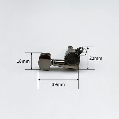 6PCS Locking Guitar Tuning Pegs – 3L3R String Tuners for Acoustic Guitar with Machine Head Knobs