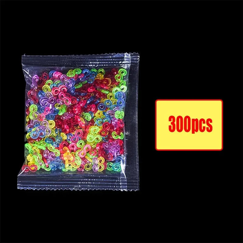 Loom Rubber Bands Refill Kit – DIY Bracelet Making Craft Set for Kids, Creative Weaving Toy Gift