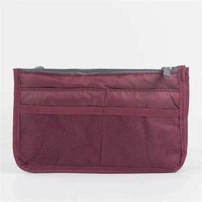 Multifunctional Bi-Fold Storage Bag - Large Capacity Double Zipper Makeup & Toiletry Organizer