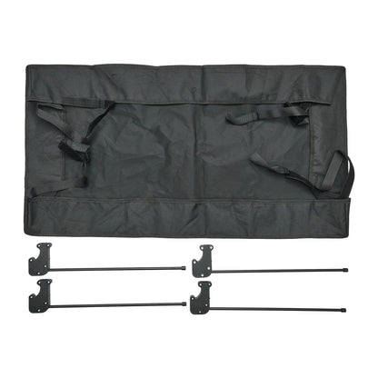 Removable Wagon Awning Canopy Sun Shade Cover for Trolley Cart with PE Cloth Tube Shelter