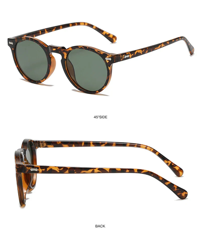 Retro Round Polarized Sunglasses – Vintage Fashion Shades for Men & Women, Driving Eyeglasses