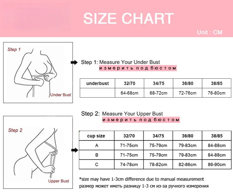 Wireless Push-Up Bra A-C Cup — Seamless Invisible 3D Pad Bralette for Small Chest, Anti-Sagging Comfort Underwear