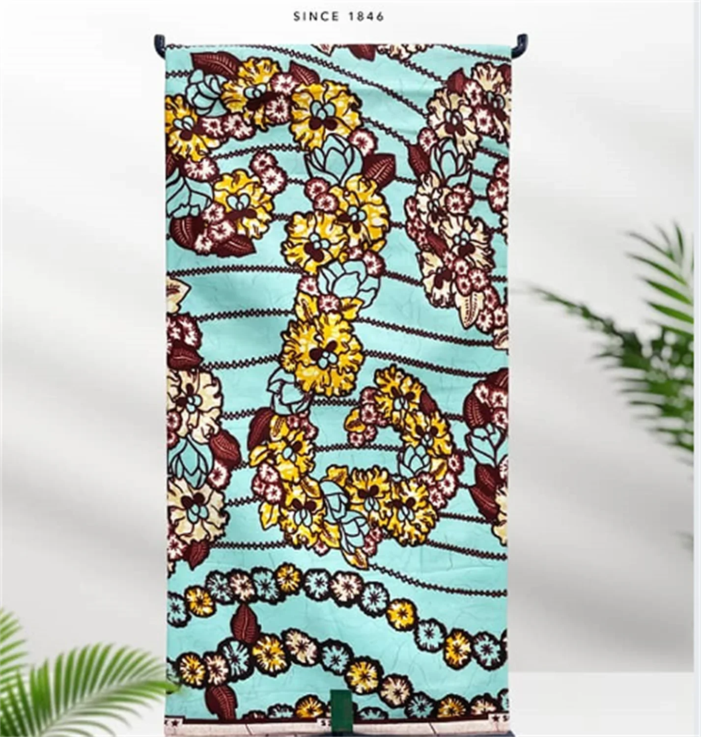 African Real Print Ankara Wax Fabric - Soft 100% Cotton Pagne 6 Yards