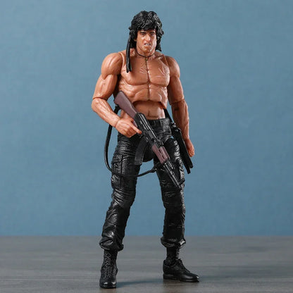 NECA Rambo SDCC 2015 Action Figure — Force of Freedom Handmade Model Toy Doll