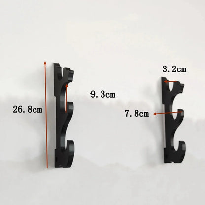 Wall Mounted Sword Display Rack - Wooden Katana & Weapon Storage Shelf for Samurai Decor Collection
