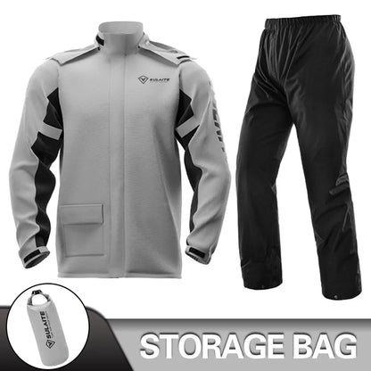 Motorcycle Raincoat Suit - Rainstorm Prevention Jacket & Pants, Camping, Hiking, Fishing, Moto Rain Gear for Riders