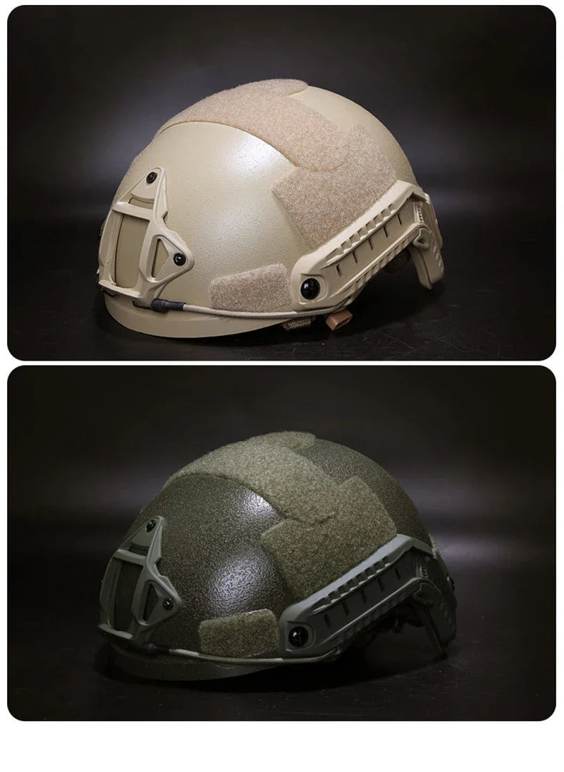 FAST Tactical Helmet – Kevlar High-Quality Outdoor Hunting Helmet with Wendy Floating Pad