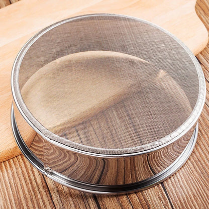 Fine Mesh Kitchen Sieve - Flour, Tea, Pasta & Rice Strainer for Baking and Cooking