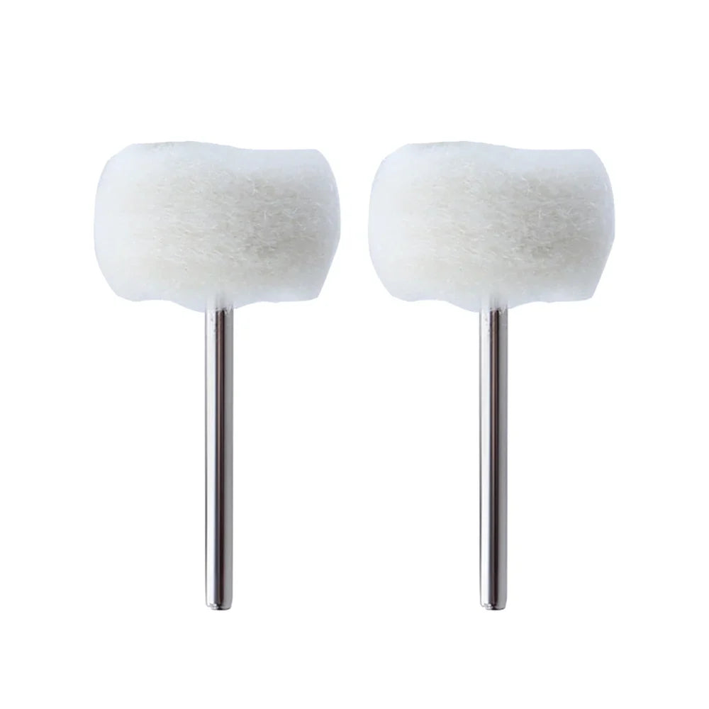 1-10pcs Mini 3mm Felt Polishing Brush – Sanding & Grinding Heads for Dremel Rotary Tool Jade Buffing