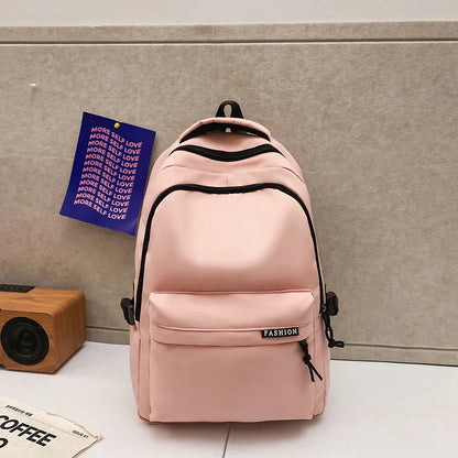 Large Capacity Black Backpack | Solid Color School & Travel Bag for High School & Middle School Students